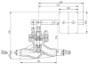 Клапан дроссельный игольчатый рычажно-грузовой Т-20б DN 50 мм PN 64 кгс/см2